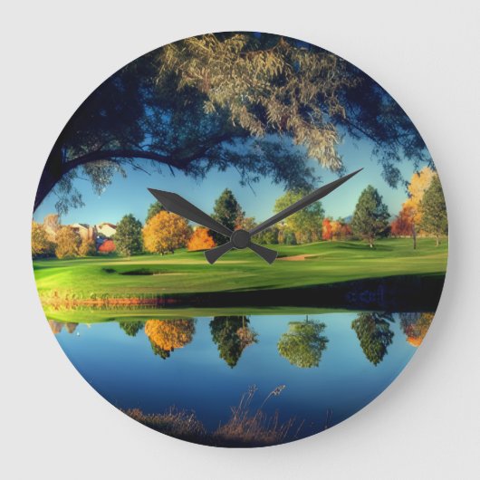 Horloge en Acrylique ラージ壁時計 (正面)