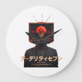 Horloge en Acrylique ラージ壁時計 (正面)