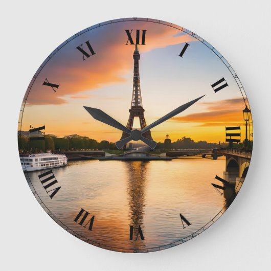 Horloge en Acrylique ラージ壁時計 (正面)