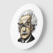 Horloge en Acrylique ラージ壁時計 (傾斜)