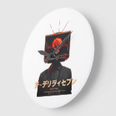 Horloge en Acrylique ラージ壁時計 (傾斜)