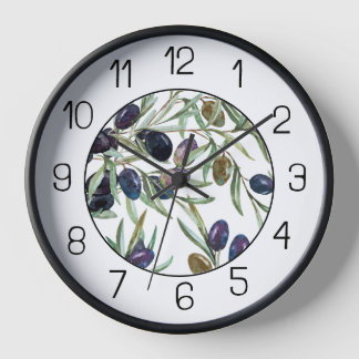 Horloge en Acrylique. Olive 壁時計