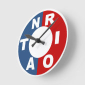 Horloge en Acrylique ronde medium Design ONTARIO ラウンド壁時計 (傾斜)