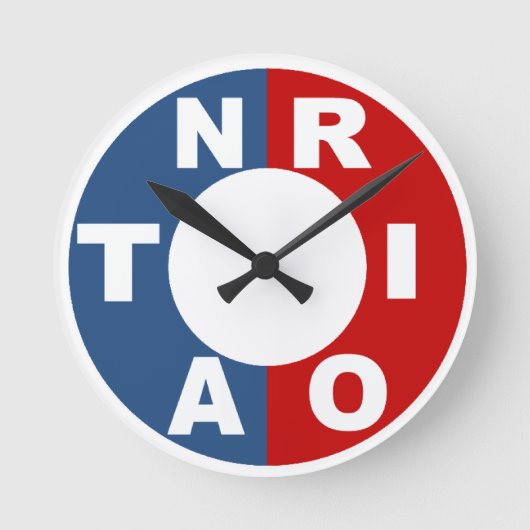 Horloge en Acrylique ronde medium Design ONTARIO ラウンド壁時計 (正面)