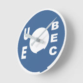 Horloge en Acrylique ronde medium DESIGN QUEBEC ラウンド壁時計 (傾斜)