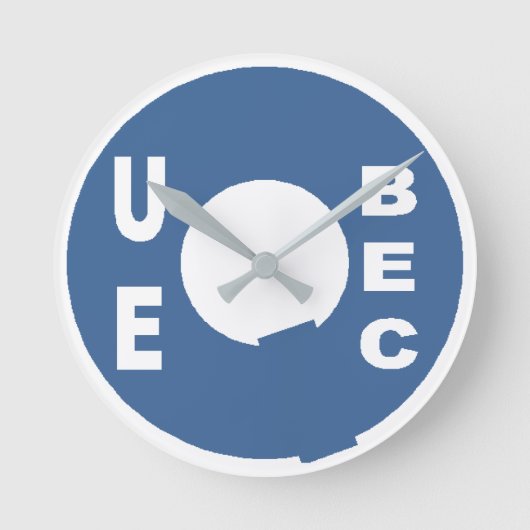 Horloge en Acrylique ronde medium DESIGN QUEBEC ラウンド壁時計 (正面)