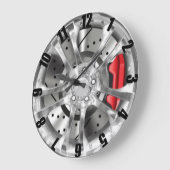 Horloge Étrier de frein sport ラージ壁時計 (傾斜)