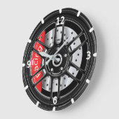 Horloge Étrier de frein sport ラージ壁時計 (傾斜)