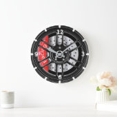 Horloge Étrier de frein sport ラージ壁時計 (ホーム)