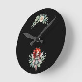 horloge fée ラウンド壁時計 (傾斜)