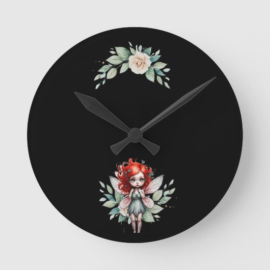 horloge fée ラウンド壁時計 (正面)