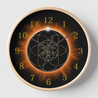 horloge fleur de vie 壁時計