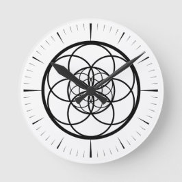 horloge fleur de vie v2 ラウンド壁時計