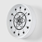 Horloge fleur de vie v3 壁時計 (傾斜)