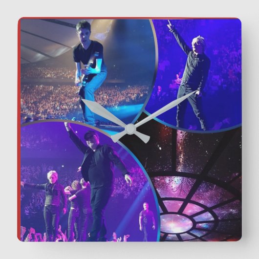 HORLOGE INDOCHINE ACRYLIQUE スクエア壁時計 (正面)