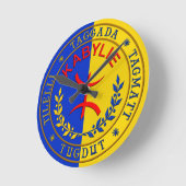 Horloge Kabylie, ronde murale ラウンド壁時計 (傾斜)
