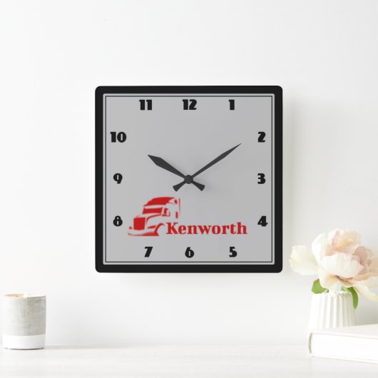 Horloge Kenworth スクエア壁時計 (ホーム)
