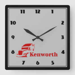 Horloge Kenworth スクエア壁時計