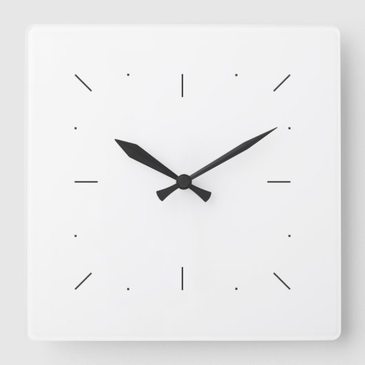 Horloge Moderne スクエア壁時計 (正面)