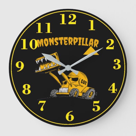 Horloge monsterpillar ラージ壁時計 (正面)