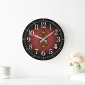 Horloge motifs kabyle ラージ壁時計 (ホーム)