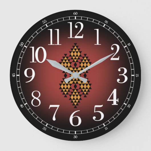 Horloge motifs kabyle ラージ壁時計 (正面)