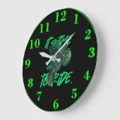 Horloge motocross ラージ壁時計 (傾斜)