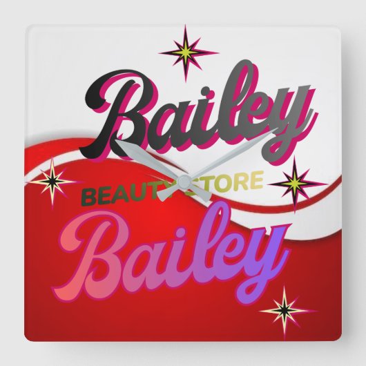 Horloge murale スクエア壁時計 (正面)