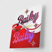 Horloge murale スクエア壁時計 (傾斜)