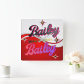 Horloge murale スクエア壁時計 (ホーム)