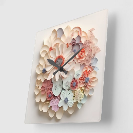 Horloge murale  スクエア壁時計 (傾斜)