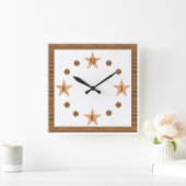 Horloge murale acrylique, Carrée TOP DESIGN CLOCK スクエア壁時計 (ホーム)