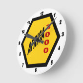 Horloge murale acrylique, Ronde Medium AFRICA 3000 ラウンド壁時計 (傾斜)
