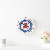 Horloge murale  acrylique, Ronde Medium  US SPORT ラウンド壁時計 (ホーム)