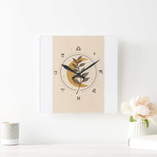 Horloge Murale Carrée スクエア壁時計 (ホーム)