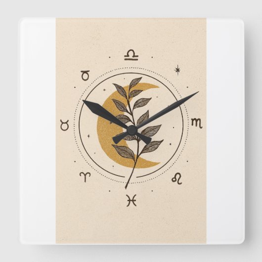 Horloge Murale Carrée スクエア壁時計 (正面)