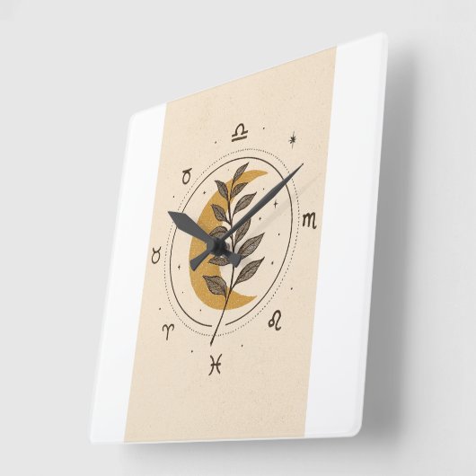 Horloge Murale Carrée スクエア壁時計 (傾斜)