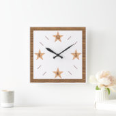 Horloge murale en acrylique, Carrée DESIGN CLOCK スクエア壁時計 (ホーム)