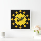 Horloge murale en acrylique, Carrée  SUNRISE スクエア壁時計 (ホーム)