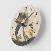 Horloge murale en acrylique, Ronde (Medium) ラウンド壁時計 (傾斜)