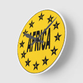 Horloge murale en acrylique, Ronde Medium AFRICA ラウンド壁時計 (傾斜)