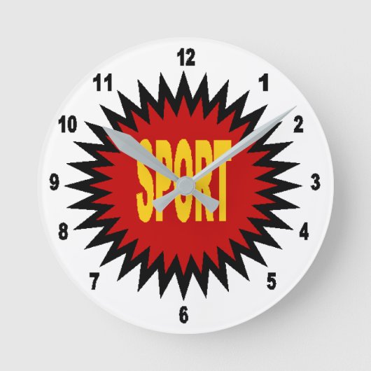 Horloge murale en acrylique, Ronde Medium DE SPORT ラウンド壁時計 (正面)