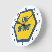 Horloge murale en acrylique, Ronde Medium UE SPORT ラウンド壁時計 (傾斜)