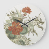 Horloge murale - Fleurs ラージ壁時計 (正面)