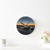 Horloge murale, Motif coucher de soleil  ラウンド壁時計 (ホーム)