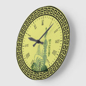 Horloge murale rond  flèche faîtière kanak ラージ壁時計 (傾斜)