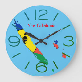 Horloge murale rond New Caledonia ラージ壁時計