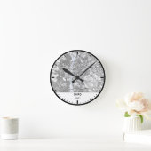 Horloge Ronde Cairo Clock City Line Art ラウンド壁時計 (ホーム)