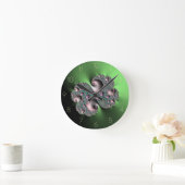 Horloge Ronde Fractal3 ラウンド壁時計 (ホーム)