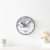 Horloge Ronde Helsinki Clock City Line Art ラウンド壁時計 (ホーム)
